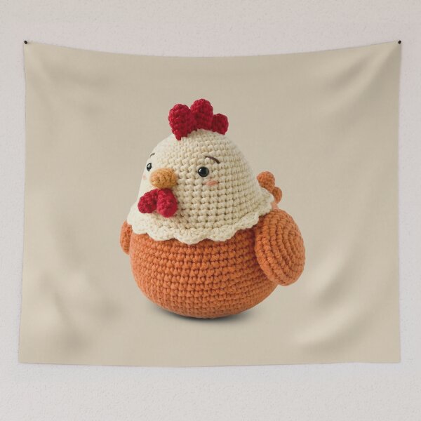 Item preview, Cute Crochet Chicken Amigurumi Stuffie designed and sold by TackyTime.