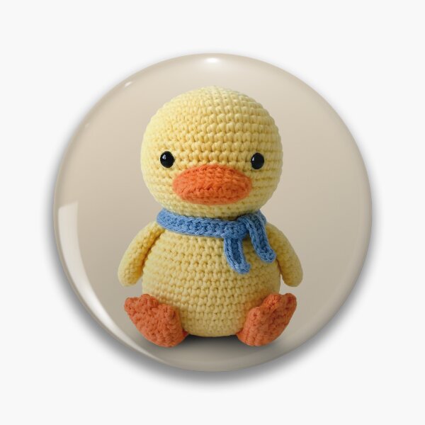 Item preview, Cute Yellow Crochet Duck Amigurumi Stuffie designed and sold by TackyTime.