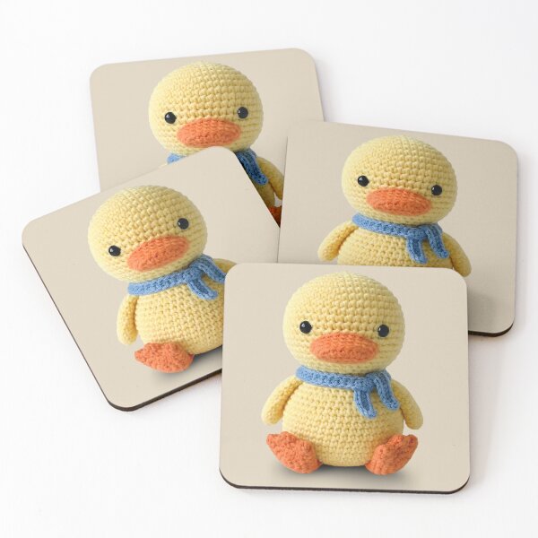 Item preview, Cute Yellow Crochet Duck Amigurumi Stuffie designed and sold by TackyTime.