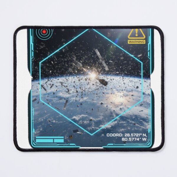 Item preview, Orbital Chaos Kessler Syndrome Space Debris HUD designed and sold by Alta-store.