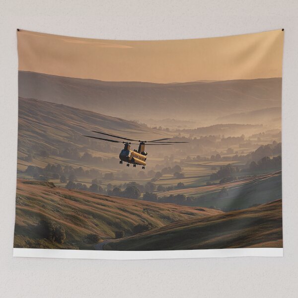 Item preview, Sunrise Flight Over Heather Fields designed and sold by Skyframe Aviation.