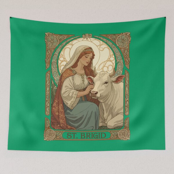Item preview, The Patron Saint of Dairymaids St Brigid designed and sold by taiche.