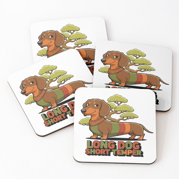 Item preview, Dachshund Long Dog Short Temper Bonsai Tree Art designed and sold by Tong4130.