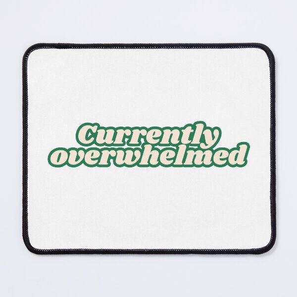 Item preview, Currently Overwhelmed Minimal Text Sticker designed and sold by PS-ARTSHOP.