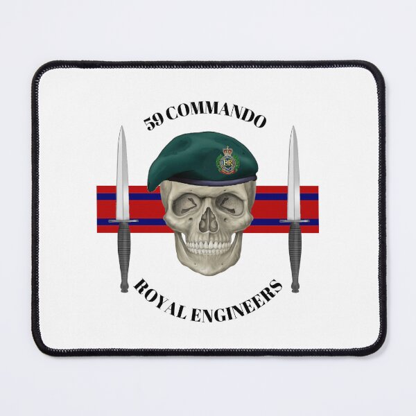 Item preview, 59 Commando Royal Engineers Skull designed and sold by Bootneckstore.