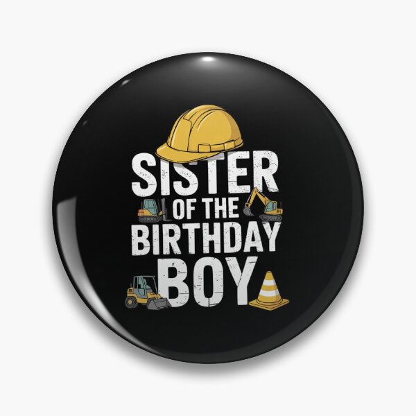 Item preview, Sister of birthday boy matching family construction party designed and sold by angolinnArt.
