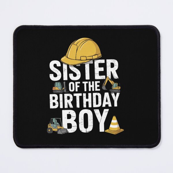 Item preview, Sister of birthday boy matching family construction party designed and sold by angolinnArt.