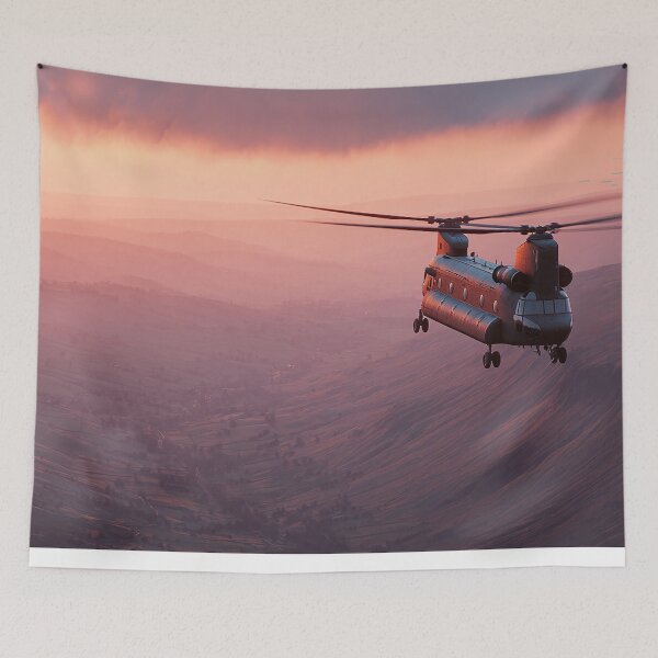 Item preview, Golden Hour Chinook Passage designed and sold by Skyframe Aviation.