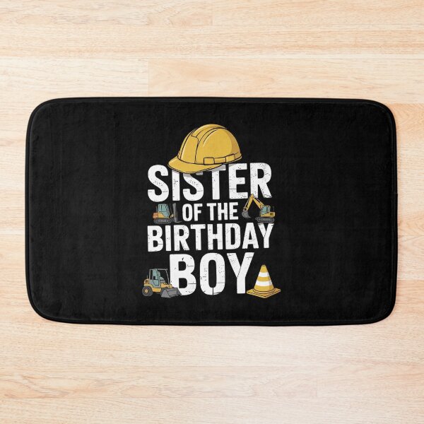 Item preview, Sister of birthday boy matching family construction party designed and sold by angolinnArt.