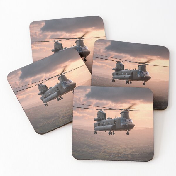 Item preview, Helicopter Over Misty Moorlands designed and sold by Skyframe Aviation.