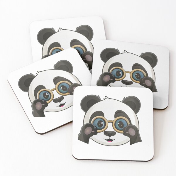 Item preview, Cute Panda Wearing Glasses – Adorable Kawaii Panda Face Illustration designed and sold by A1MarketDesigne.