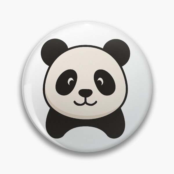 Item preview, Minimal Cute Panda Face – Simple Kawaii Panda Icon designed and sold by A1MarketDesigne.