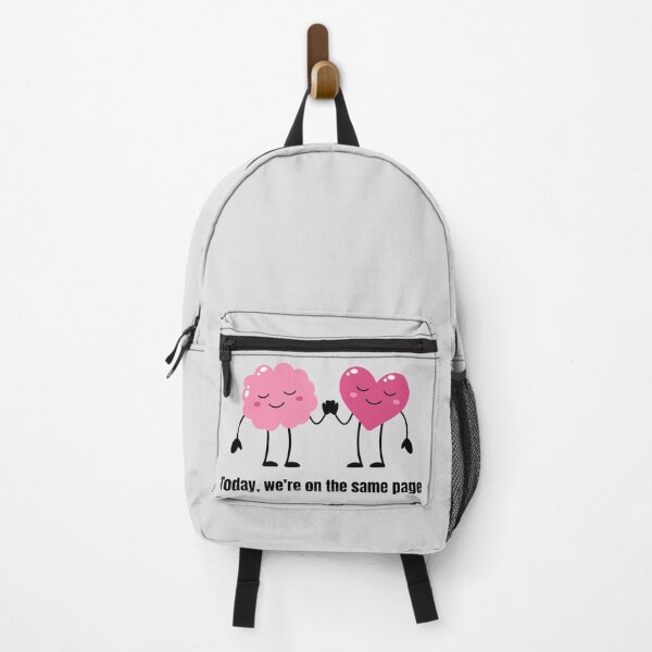 Item preview, Brain and Heart on the Same Page Illustration designed and sold by JustFunnyStuff.