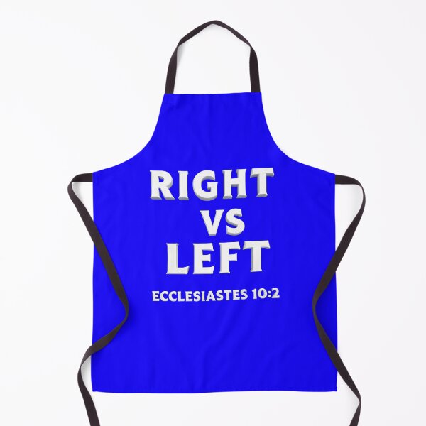 Item preview, RIGHT VS LEFT - Ecclesiastes 10:2 Biblical Wisdom 3D White Text designed and sold by PatriotPrint.