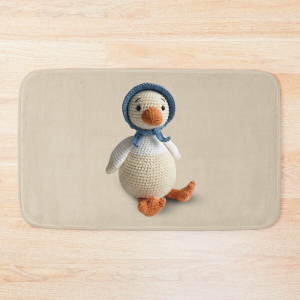 Item preview, Cute Crochet Goose Amigurumi Stuffie Girl Bonnet designed and sold by TackyTime.
