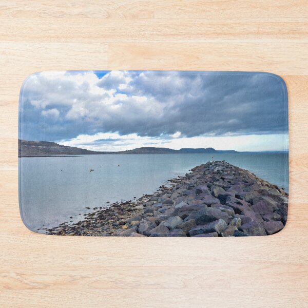 Item preview, Rocks at Lyme Regis Sea – Jurassic Coast Coastal Landscape Photography designed and sold by leonwoods.