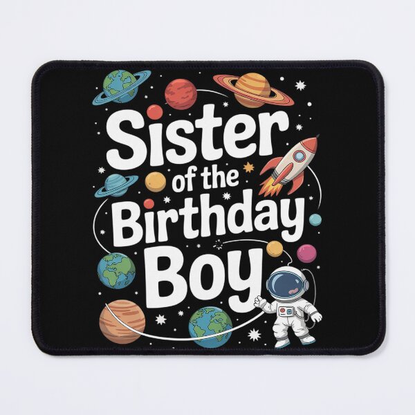 Item preview, Sister Of The Birthday Boy Astronaut Family Space Planets designed and sold by joyouartArt.