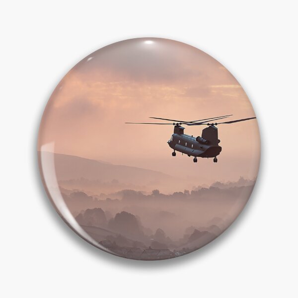Item preview, Chinook Above the Waking Landscape designed and sold by Skyframe Aviation.