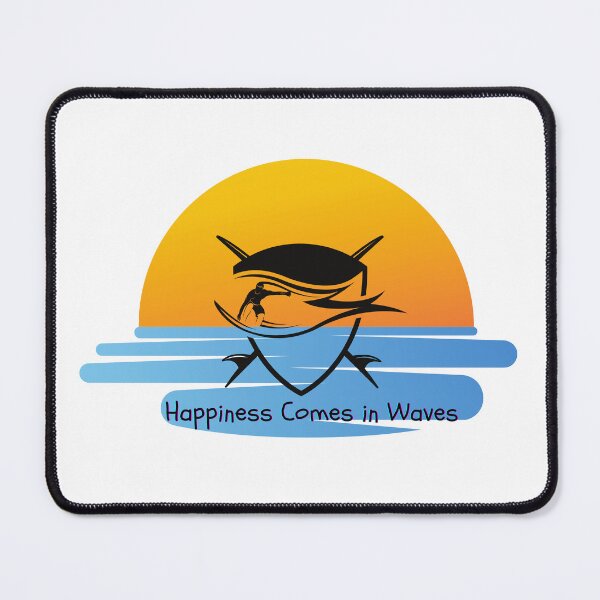 Item preview, Happiness Comes in Waves. Gift for a Surfer, Gift for a Surfing Fan. Craving Waves, Craving Salt designed and sold by ShrimpAndGrits.