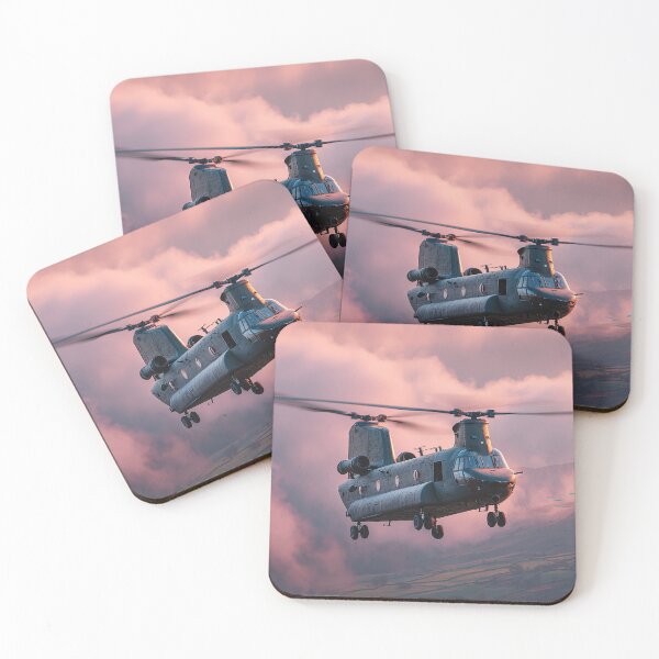 Item preview, Chinook Framed by Sunrise Glow designed and sold by Skyframe Aviation.