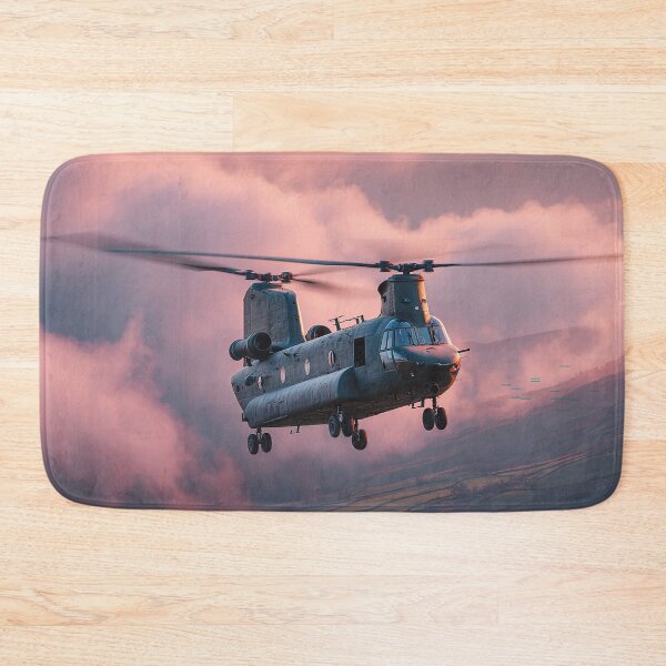 Item preview, Chinook Framed by Sunrise Glow designed and sold by Skyframe Aviation.