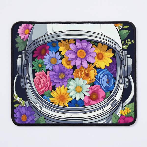 Item preview, Cosmic Bloom Astronaut Helmet Floral Art designed and sold by Rostislav Bouda.