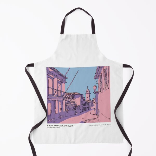 Item preview, Calçada de Santa Clara, Funchal - Hand-Drawn Linework Illustration designed and sold by TheBellemar.