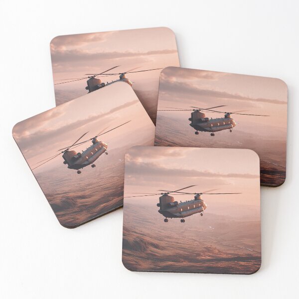 Item preview, Chinook Over Heather Sunrise designed and sold by Skyframe Aviation.