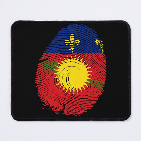 Item preview, Guadeloupe flag in fingerprint designed and sold by Azeecreate009.