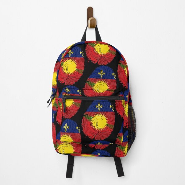 Item preview, Guadeloupe flag in fingerprint designed and sold by Azeecreate009.