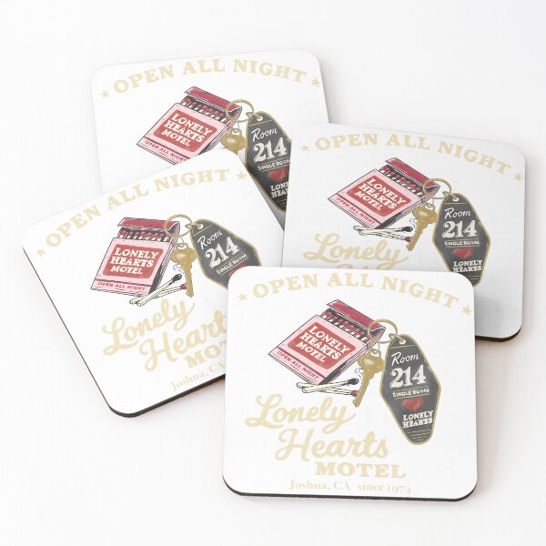 Item preview, Lonely Hearts Motel T-Shirt – Retro Valentine Matchbook & Motel Key Graphic  designed and sold by MoeJoedesign .