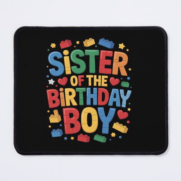 Item preview, Sister Of The Birthday Boy Building Block Birthday Party designed and sold by angolinnArt.