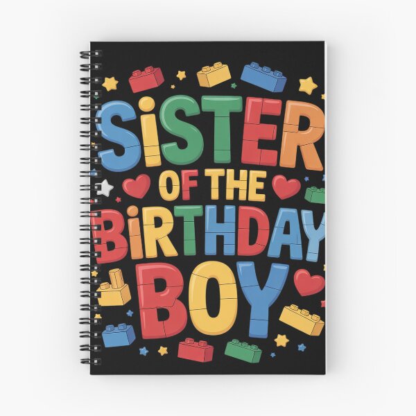 Item preview, Sister Of The Birthday Boy Building Block Birthday Party designed and sold by angolinnArt.
