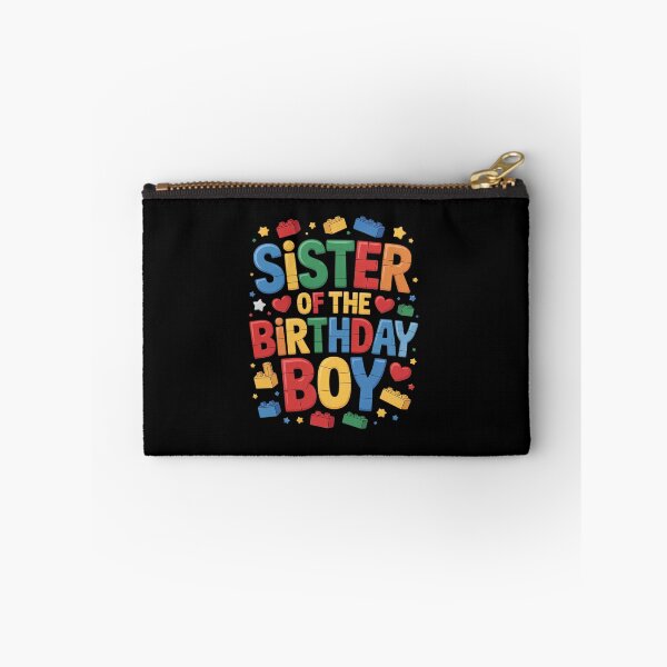 Item preview, Sister Of The Birthday Boy Building Block Birthday Party designed and sold by angolinnArt.