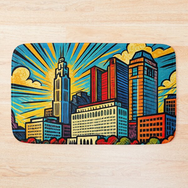 Item preview, Columbus Ohio, city  | Comics stylCartoone -  designed and sold by ComicsFactory.