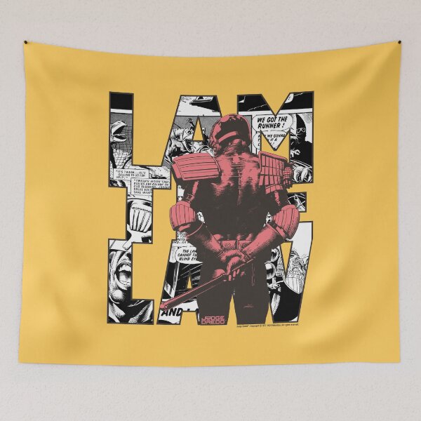 Item preview, Judge Dredd I Am The Law Comic Strip Print designed and sold by All-And-Every.