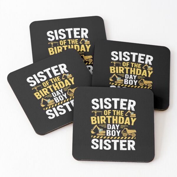 Item preview, Sister of the Birthday Boy Construction Worker Bday Party designed and sold by joyouartArt.