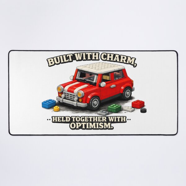 Item preview, Built With Charm, Held Together With Optimism – Classic Mini Block Car designed and sold by ColinsCars.