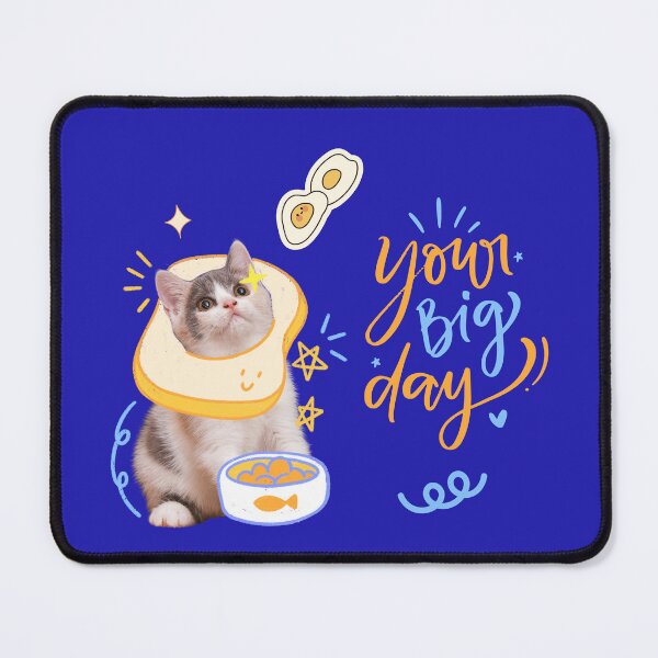 Item preview, Your Big Day – Cute Cat Celebration Illustration designed and sold by TheBeeKindSpace.