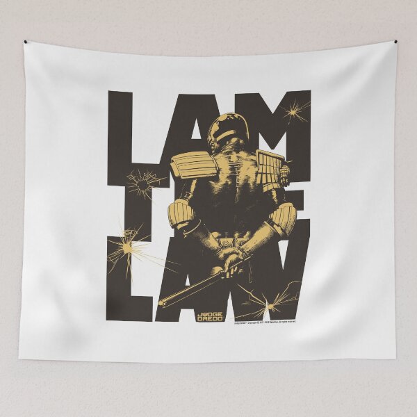 Item preview, Judge Dredd I Am The Law Bullet Holes designed and sold by All-And-Every.