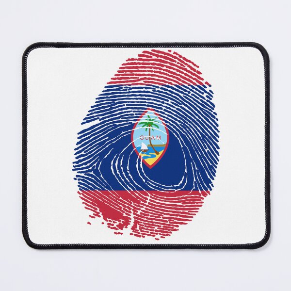 Item preview, Guam flag in fingerprint designed and sold by Azeecreate009.