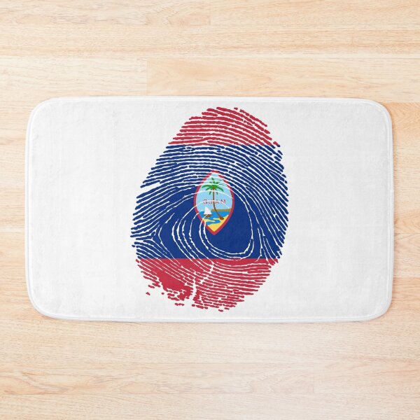 Item preview, Guam flag in fingerprint designed and sold by Azeecreate009.