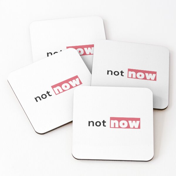 Item preview, Not Now — Coral Pastel Introvert Command Tee designed and sold by OrikuStudio.