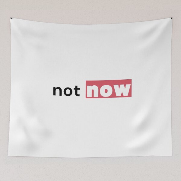 Item preview, Not Now — Coral Pastel Introvert Command Tee designed and sold by OrikuStudio.