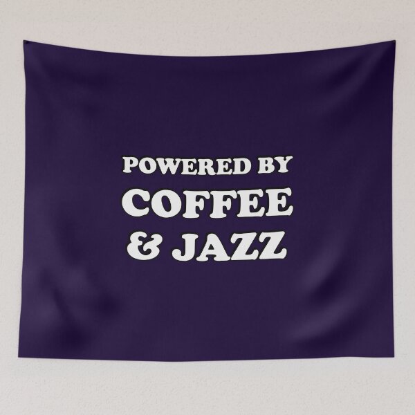 Item preview, Powered by coffee and Jazz designed and sold by Inspirationmotivation.