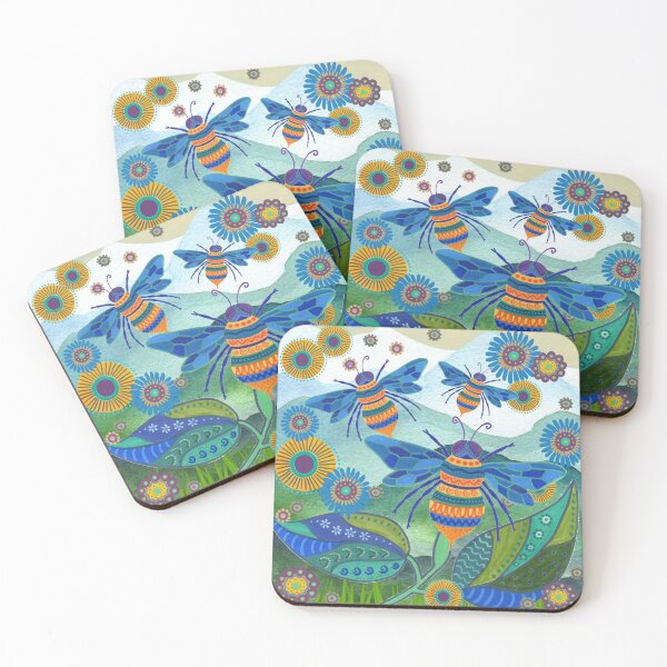 Item preview, Magical Bee Meadow – Original Hand-Drawn Artwork  designed and sold by FUNKARIUM.