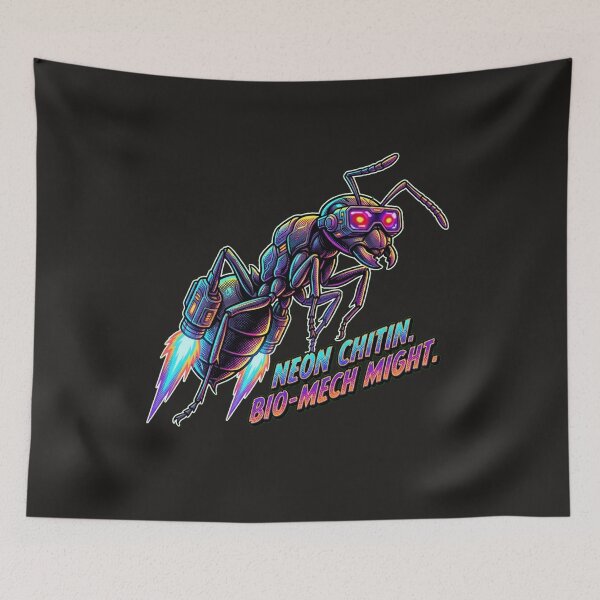 Item preview, Cyberpunk Bio-Augmented Jet-Powered Jumping Ant designed and sold by Thaivi Design.