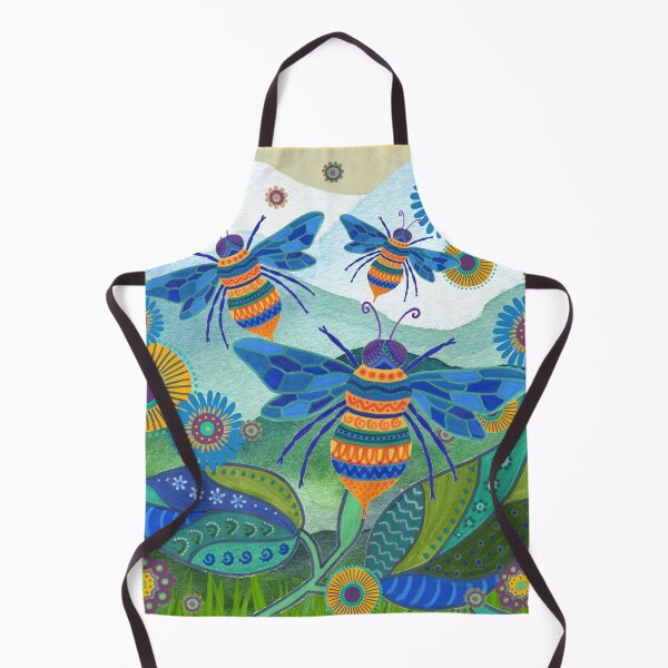 Item preview, Magical Bee Meadow – Original Hand-Drawn Artwork designed and sold by FUNKARIUM.