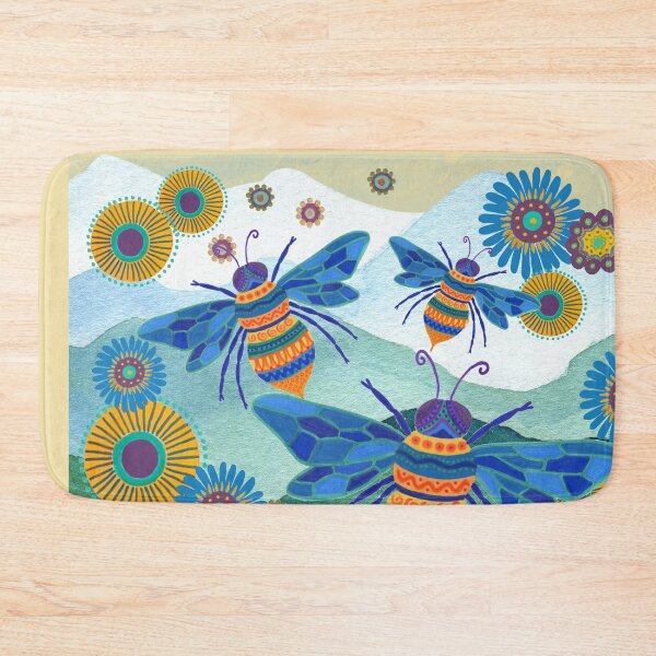 Item preview, Magical Bee Meadow – Original Hand-Drawn Artwork  designed and sold by FUNKARIUM.