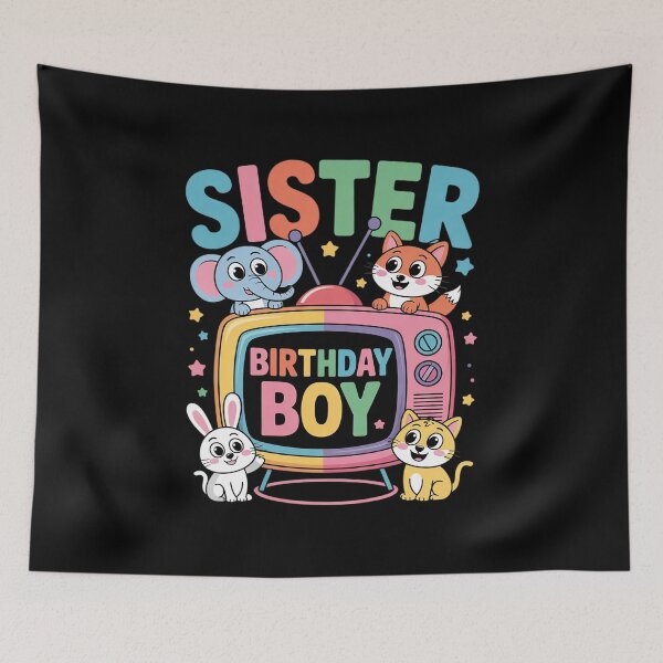 Item preview, Sister Of The Birthday Boy Family Matching Tractor Farmer designed and sold by angolinnArt.